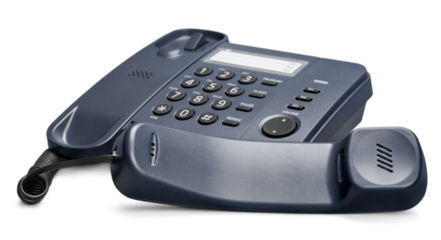 Old fashioned phone  on background