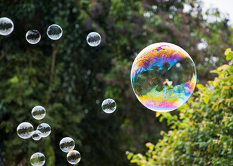 soap bubbles
