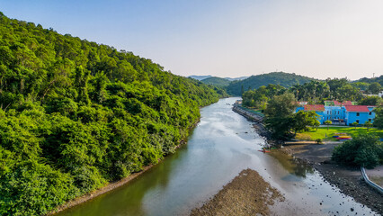 22 April 2022 the river Lung Hung, at Pak Tam Chung, hk