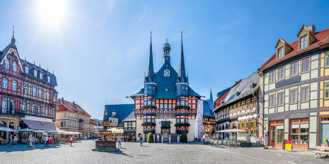 Rathaus, Wernigerode, Sachsen Anhalt, Deutschland 