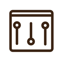 music table outline icon