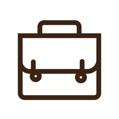office suitcase outline icon