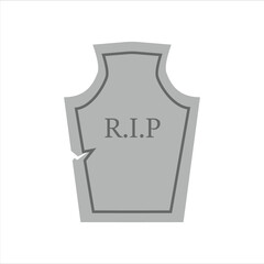 Halloween Tombstone Vector Illustration