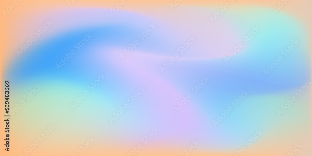 Wall mural abstract blurred gradient mesh background in bright colors. vector colorful smooth illustrations
