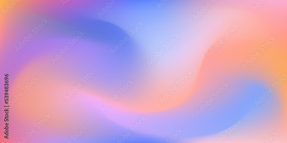 Wall mural abstract blurred gradient mesh background in bright colors. vector colorful smooth illustrations