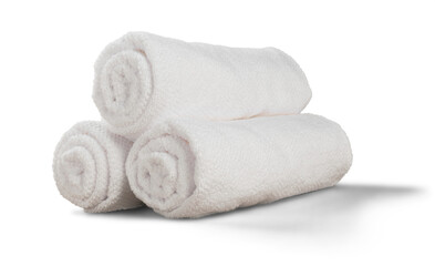 Fototapeta na wymiar Rolled Towels