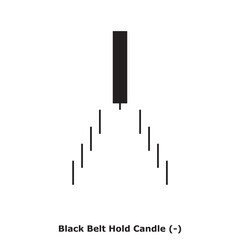 Black Belt Hold Candle (-) White & Black - Square
