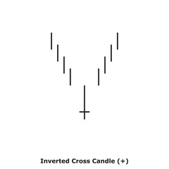 Inverted Cross Candle (+) White & Black - Square