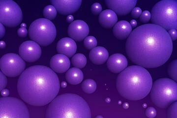 3D illustration oil with bubbles on Violet background