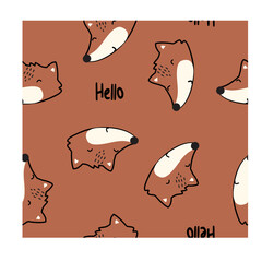 Fox with hi Hello Happy time with fox fox with friends baby fox mommy and me fox happy vibe fox family fox fall animal