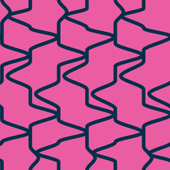 Pink and dark green geometric stripes seamless pattern background.  Perfect for fabric, scrapbooking, quilting, wallpaper and many more projects.