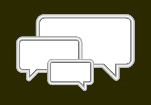 Text box. Empty comic. Conversation chat. Vector.