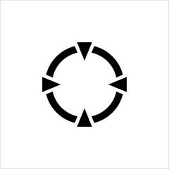 Target Icon vector. symbol for web site Computer and mobile vector on white background