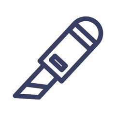 blade cut dental knife tools icon