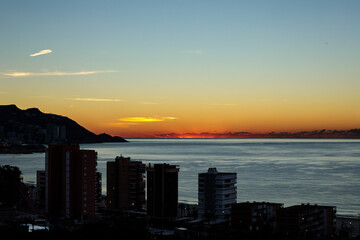 Amanecer en Benidorm