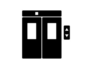 エレベーターアイコンF：黒