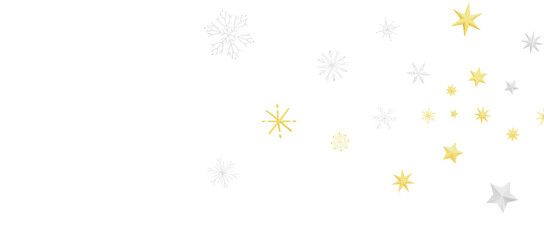 Snowflakes Falling On Snow - Winter Banner