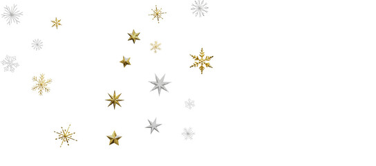 Christmas Card - Snowflakes Of Paper In Frame