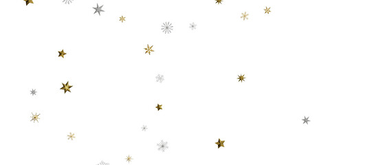 Snowflakes and bokeh lights on the blue Merry Christmas background. 3D render