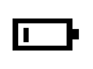 Battery low charge sign icon , low battery icon 