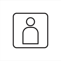 Personal Contact Icon Vector