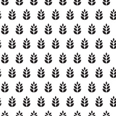 Obraz premium Seamless wheat pattern. Tileable flour background. Illustrator pattern swatch. 