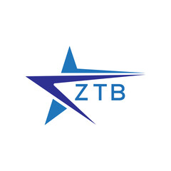 ZTB letter logo. ZTB blue image on white background. ZTB Monogram logo design for entrepreneur and business. . ZTB best icon.
