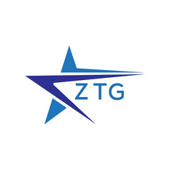 ZTG letter logo. ZTG blue image on white background. ZTG Monogram logo design for entrepreneur and business. . ZTG best icon.
