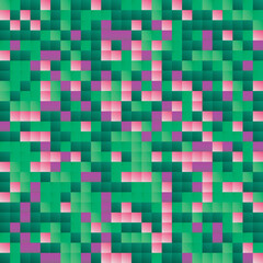 A retro style grid pattern of bold bright colours