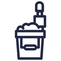 bucket equipment tool tools work icon
