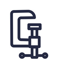 build clamp construction equipment fix repair tool icon