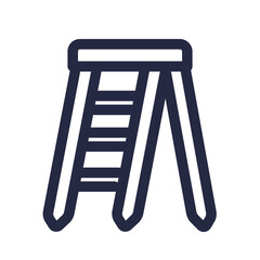 build concept repairing stairs stepladder tool work icon