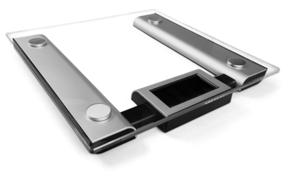 Bathroom scale  on white background