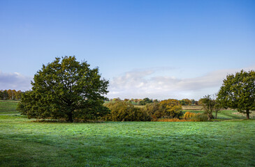 Beautiful Autumn Country Landscape on a sunny day.