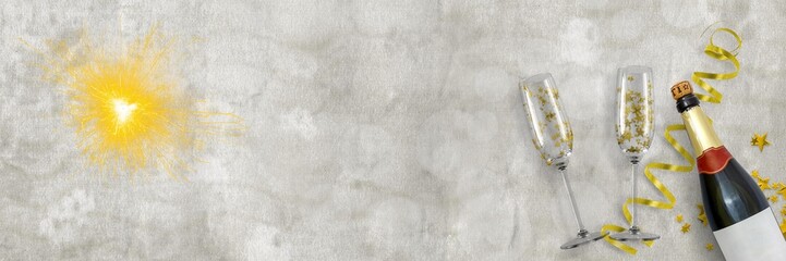 Festlicher Banner / Textfreiraum