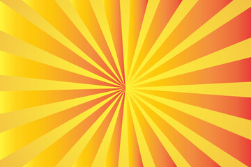 Orange radial background. Vector illustration