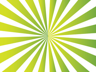 Green radial background. Vector illustration