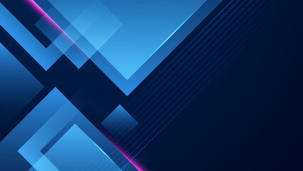 Abstract tech background. Futuristic technology interface with arrows, lines, waves, speed lights, motion, data concept, science element, cyberspace shapes, and connection lines.