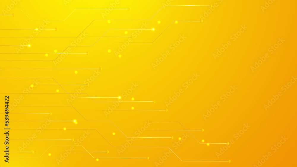 Aufkleber modern orange and yellow abstract futuristic technology background. abstract minimal orange backgrou
