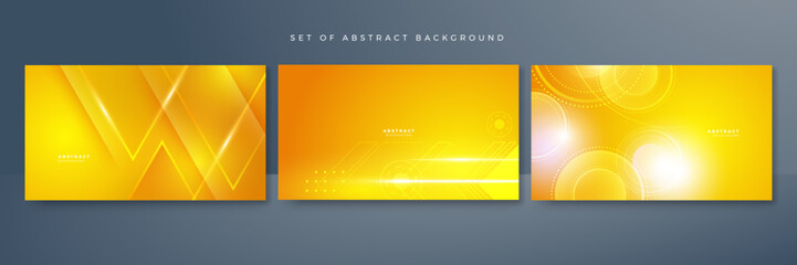 Abstract orange and yellow gradient design background. Futuristic trendy design posters. Creative and minimal gradient concepts. Vector graphic banner pattern presentation background web template.
