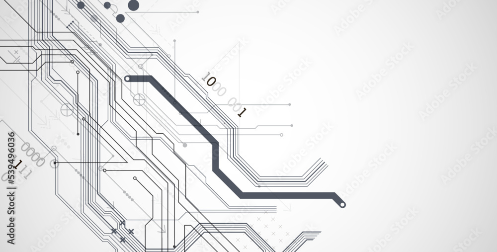 Poster abstract horizontal technology background. communication concept, futuristic digital innovation back