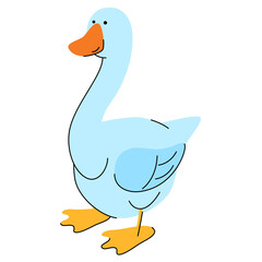 Goose - flat design style character