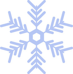 Light blue snowflake icon. winter concept, new year and christmas festival