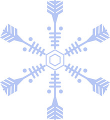 Light blue snowflake icon. winter concept, new year and christmas festival