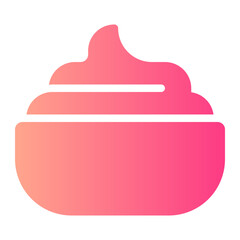 body cream gradient icon