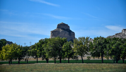 Rock formation, Scotts Bluff National Monument, Gering, Nebraska