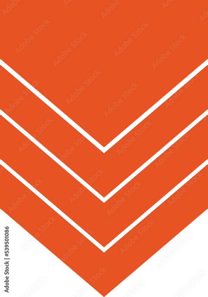 Poster background with orange badge pattern arranged vertically. abstract editable geometry background