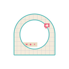 Social Media Frame Vector