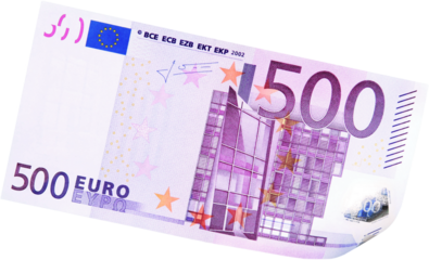 500 Euros Bill - Isolated
