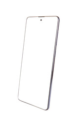  Hand holding mobile phone and blank screen for template advertising and branding technology background. 
 Realistic trendy smartphone mockup with thin frames and blank white screen isolated. 